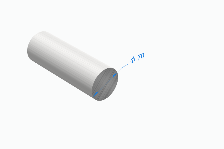Круглый пруток, D = 70 мм